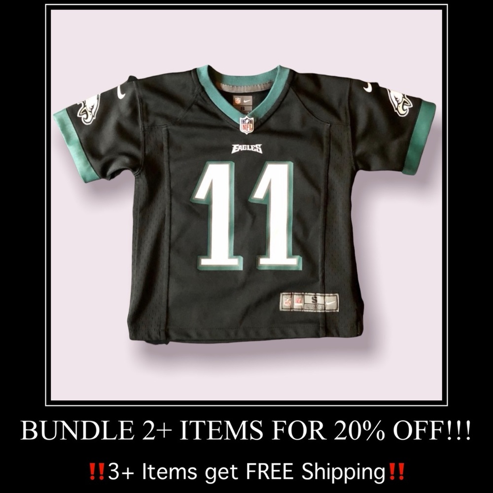 Preschool Phil Eagles Wentz Nike Black Game Jersey